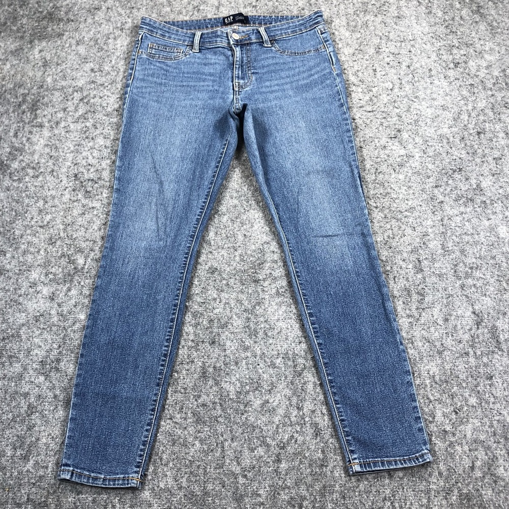Gap Favorite Jegging Jeans Womens 4 Blue Medium Wash Mid Rise Stretch Denim